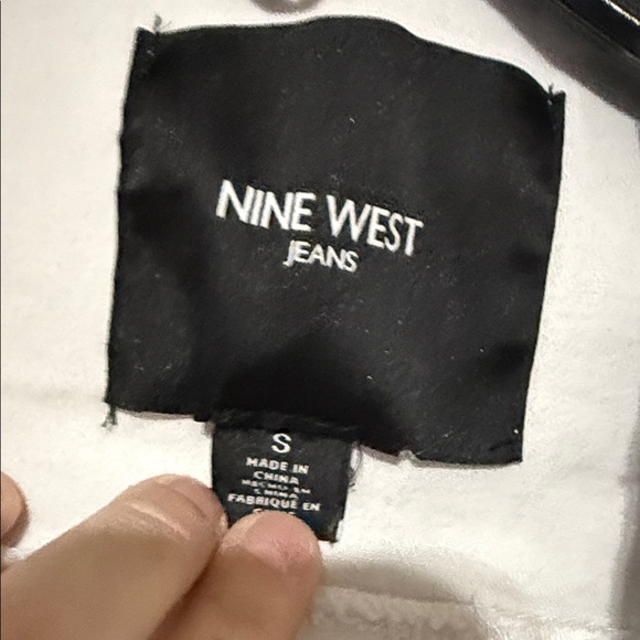 Nine West Jeans White Denim Jacket Size S - Picture 3 of 4